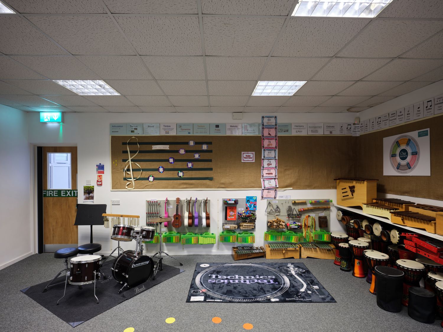 Music Practice Room Image of Music Practice Room at Dame Bradbury's