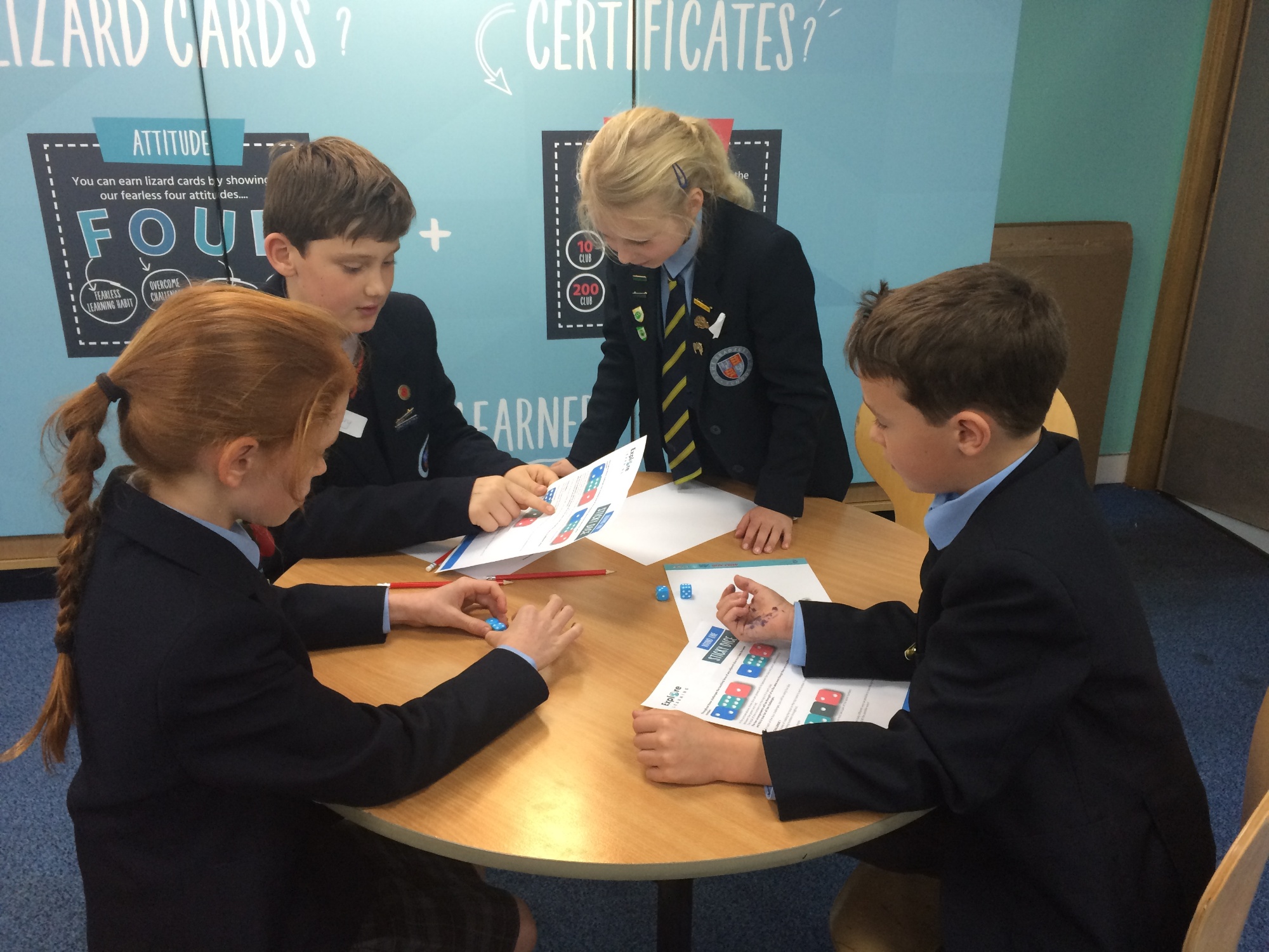 Dame Bradbury's pupils consider a maths challenge